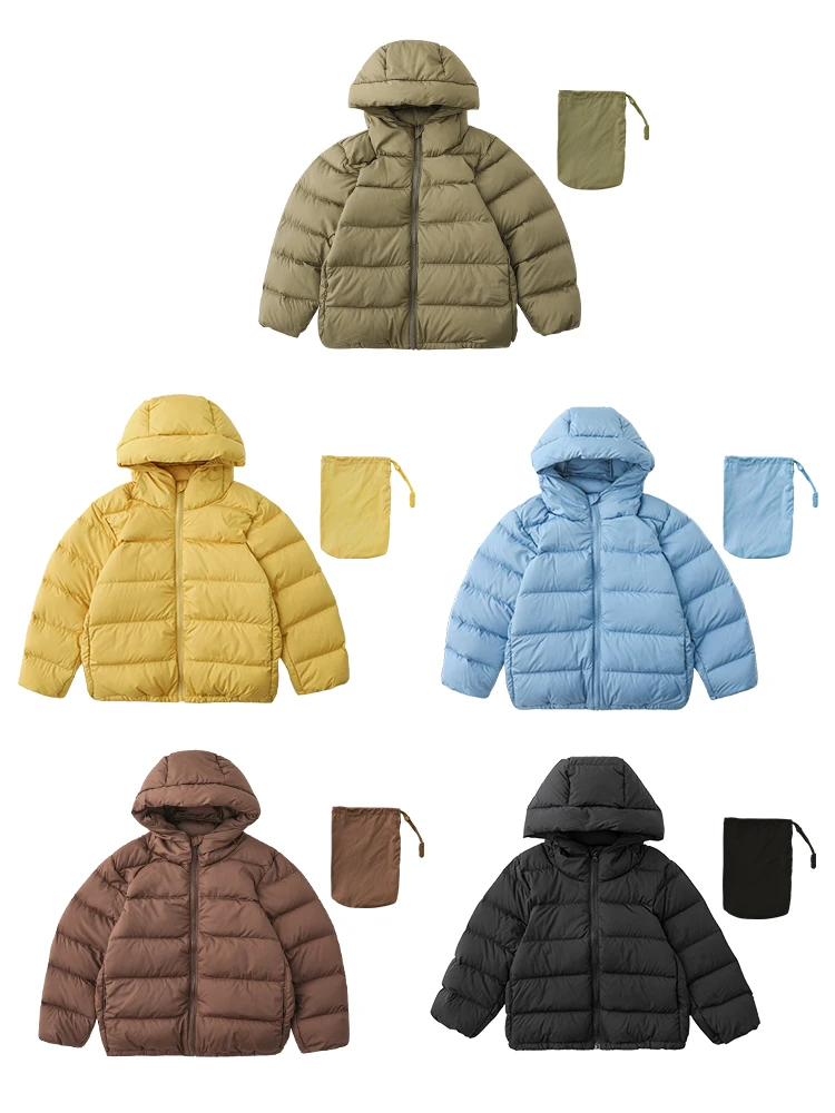 Новая зимняя одежда для мальчиков пуховик с тремя уровнями защиты светильник кое