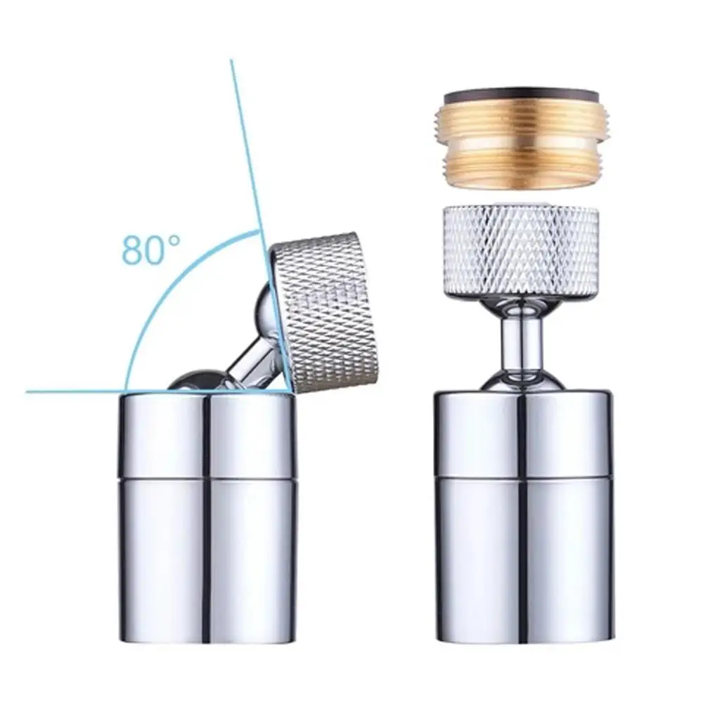 Кухня Раковина аэратор твердая латунь большой угол поворотный кран 2 функции 1 8 gpm