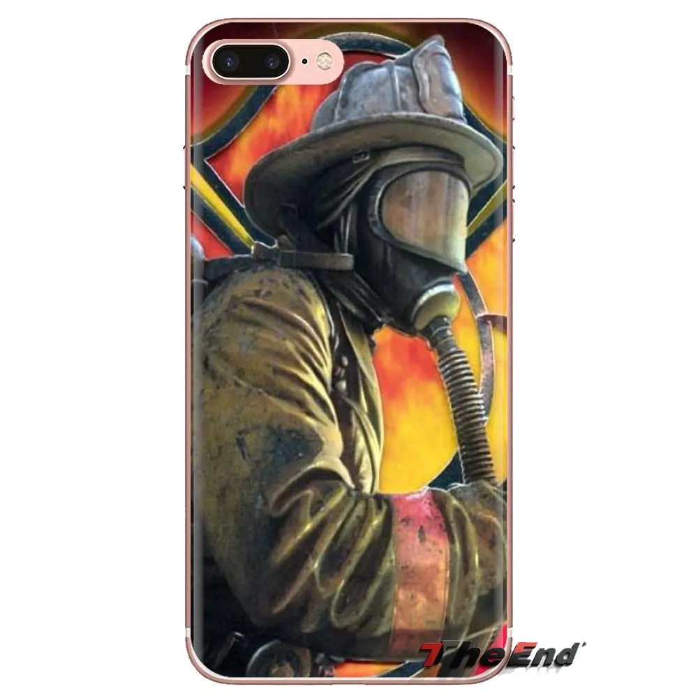TPU Case For iPhone XS Max XR X 4 4S 5 5S 5C SE 6 6S 7 8 Plus Samsung Galaxy J1 J3 J5 J7 A3 A5 Firefighter Fire Paramedic Rescue |