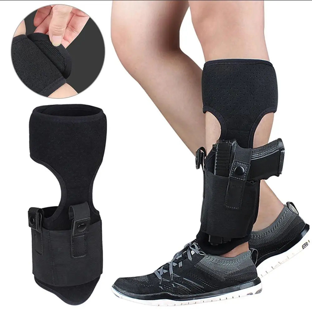 

Черная ножка кобура пистолет рукав наружная сумка-Кобура Скрытая ножка Пистолет Пояс для хранения портативный кобура ремень