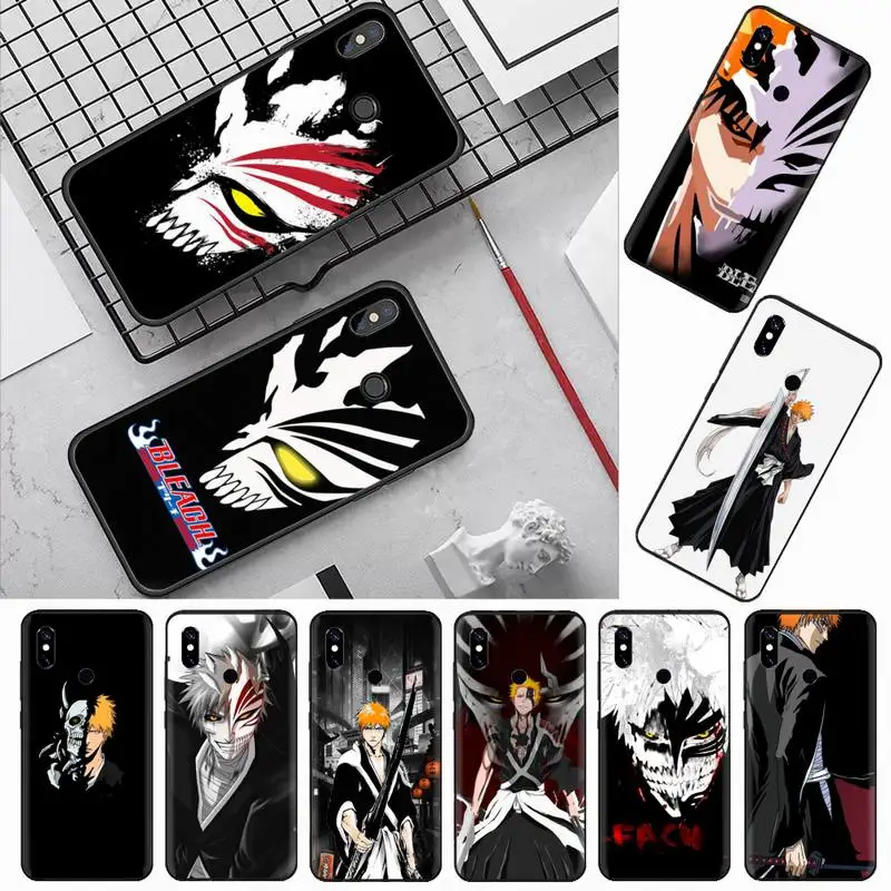

japan animal BLEACH Phone Case For Xiaomi Redmi note 7 8 9 t s 10 A pro lite funda shell coque cover