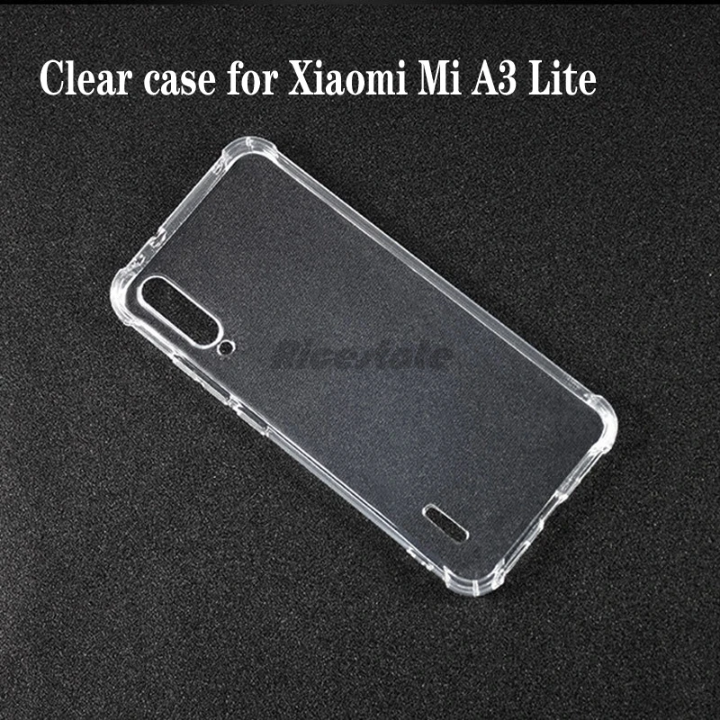 TPU для Xiaomi Mi A3 Lite прозрачный чехол MiA3 lite мягкий ТПУ ударопрочный телефона |