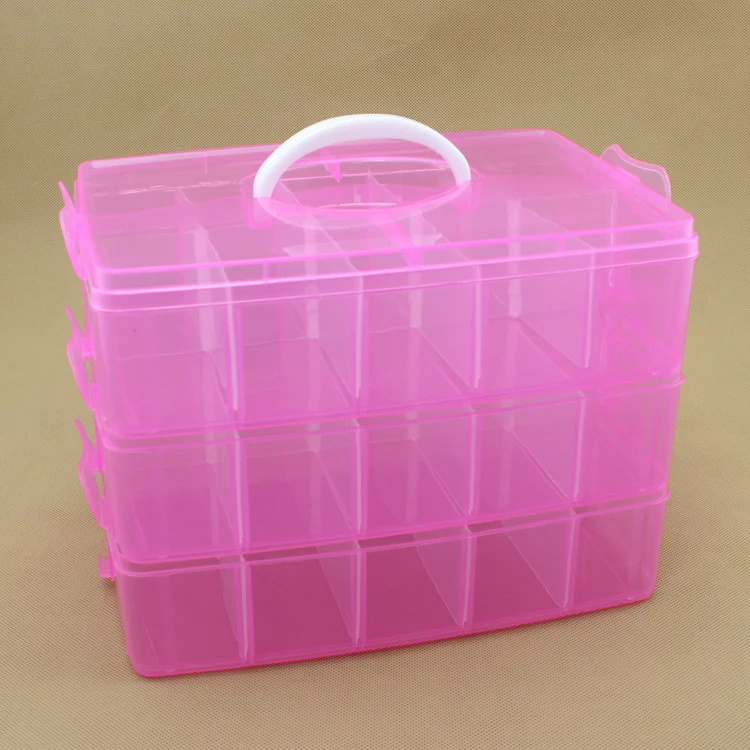 Дорожный маленький трехслойный ювелирный серьги клипсы для ногтей носки Коробка