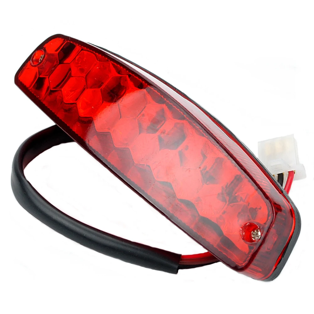 

LED 3 Wire 12V Brake Light License Taillight Red For ATV Off-Road Motorcycle Fog Lamp Headlight Daytime Running Light
