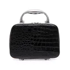 Женский портативный дорожный Чехол для макияжа, водонепроницаемая кожаная косметичка, органайзер для хранения туалетных принадлежностей, коробка, чехол для косметолога