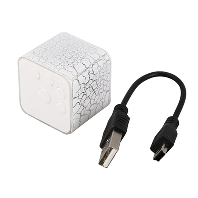 Внешний звук 120 мАч Мини USB 4h MP3 плеер 32x30x30 мм цветной светильник 3 5 музыкальный
