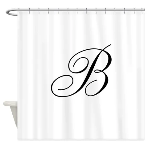 Bickham Script Monogram W занавеска для душа-декоративная ткань занавеска для душа(6" x 70" - Цвет: 5