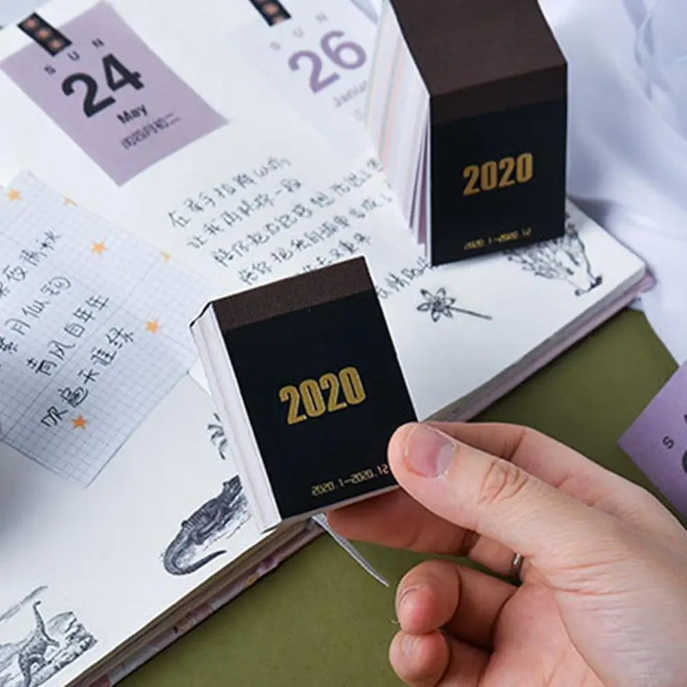 Креативная простота 2019 2020 мини календари DIY дневник наклейка График обучения