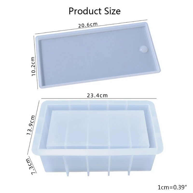 

Dominoes Box with Lid Epoxy Resin Mold Chess Tissues Napkin Storage Case Silicone Mould DIY Crafts Jewelry Holder Casting Tool