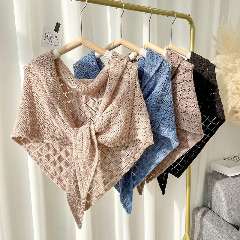 

Fashion Shirt Blouse Dress Fake Collars for Women Knitted False Collar Shawl Decorative Female Knit Detachable Collar Decor