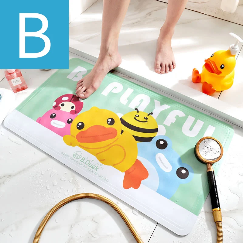 new cute yellow duck anti slip rubber tpr bathtub mats animal with sucker kids bathroom carpet shower bath mat soft massage pad free global shipping