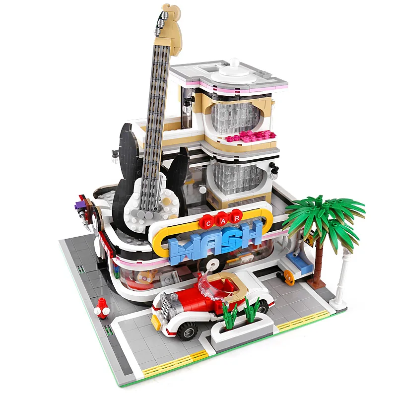 Форма King 16002 MOC уличная игрушка модель ботанический сад со светодиодной