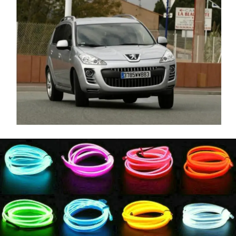 

Атмосферная лампа 5 м el, освещение для салона Peugeot 4007, 4008, 405, 408, 5008, 605, 607, 806, 807, EXPERT RCZ 1007, 106, 107, 108