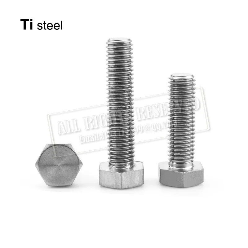 Болты M6 титановые шестигранные болты 12 мм винтовые стержни титановая сталь 10 шт. |