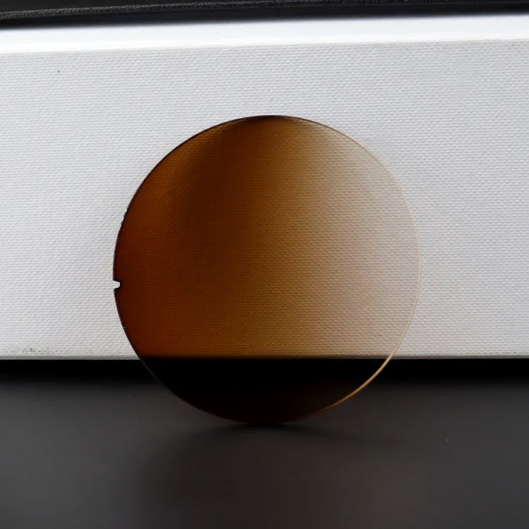 Линзы для солнцезащитных очков градиентный коричневый цвет UV400 основа кривая 6