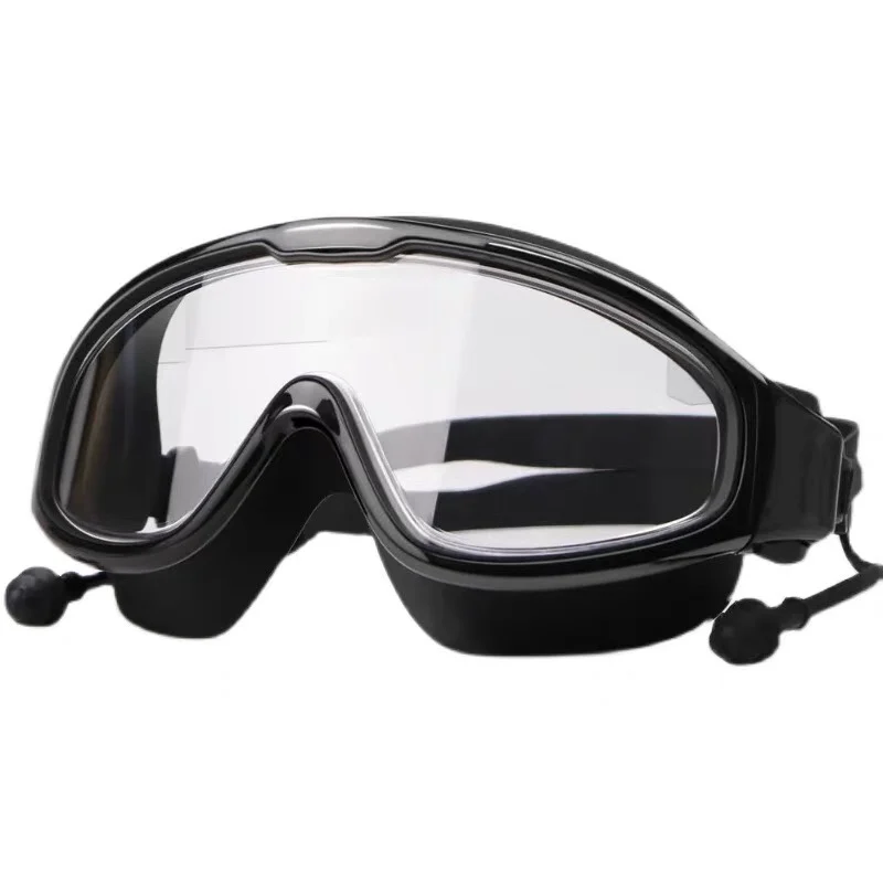 

Swimming Goggles Large Frame Waterproof Anti-Fog Transparent HD Diving New Unisex Myopia Swimming Glasses Suit