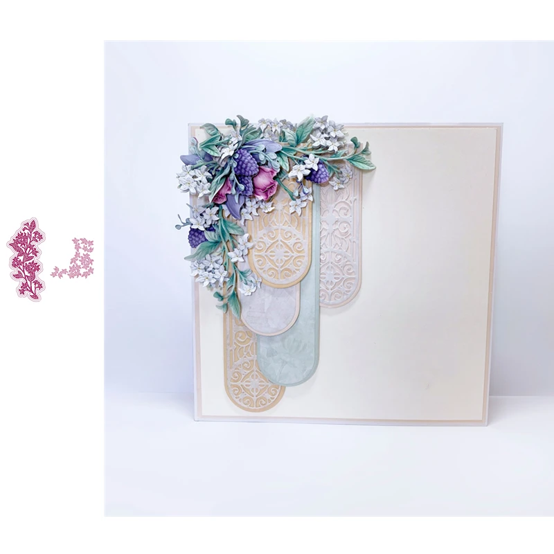 

Leaf Flower Square Cutting Dies Scrapbook Dariy Decoration Stencil Embossing Template DIY Greeting Card Handmade