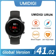 UMIDIGI Urun Smart Watch Built-in GPS Heart Rate Sleep Blood Oxygen Monitoring 5ATM Waterproof Sport Smartwatch For IOS Android