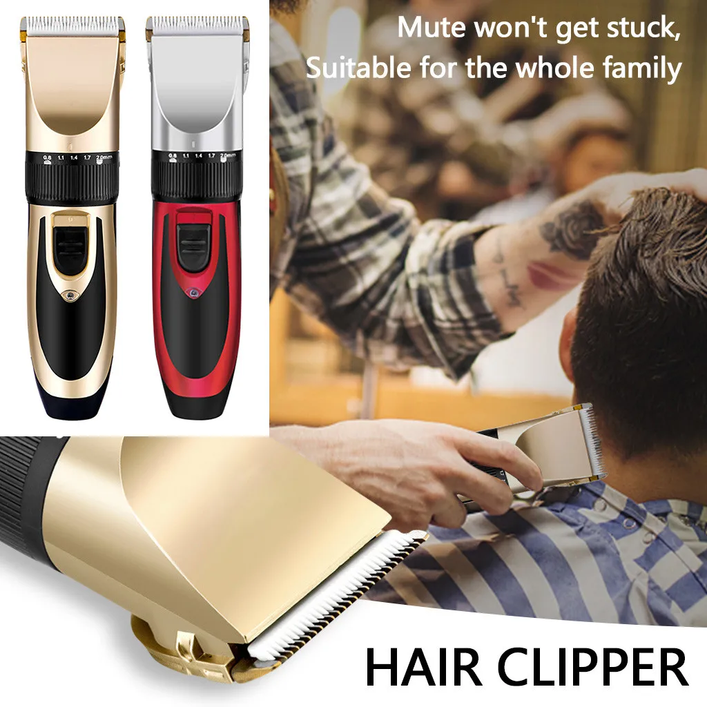 Электрическая машинка для стрижки волос перезаряжаемая малошумная беспроводные