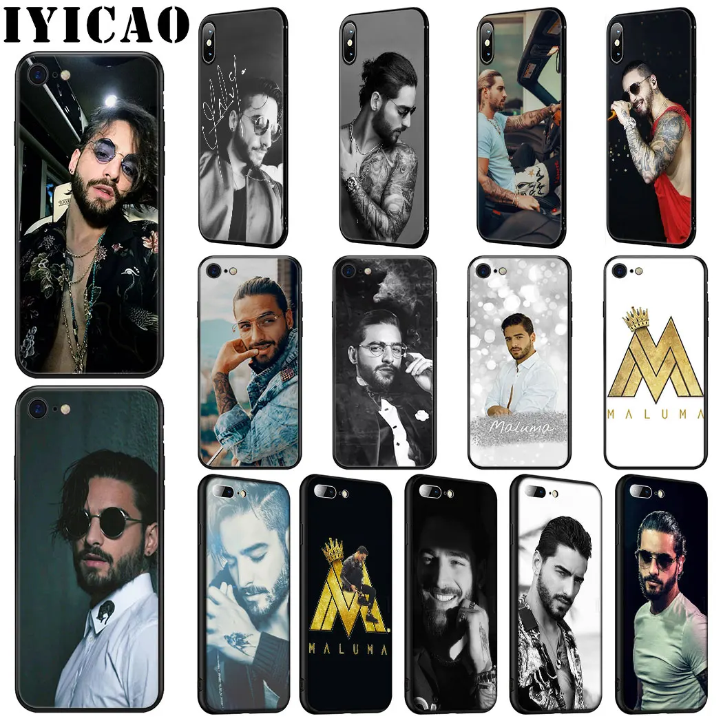Мягкий силиконовый чехол IYICAO Singer Maluma для iPhone 11 Pro Max XR X XS 6 6S 7 8 Plus 5 5S SE