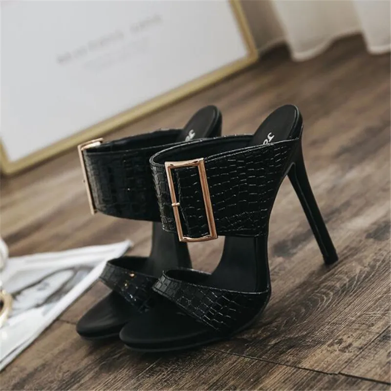 Женские шлепанцы на высоком каблуке Коллекция 2020 года Сезон лето Новинка Женская