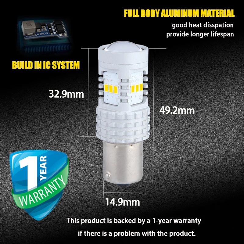 Дневные ходовые огни 1156 BA15S T20 W21W 7440 6000K 3000LM P21W задние фонари аксессуары для