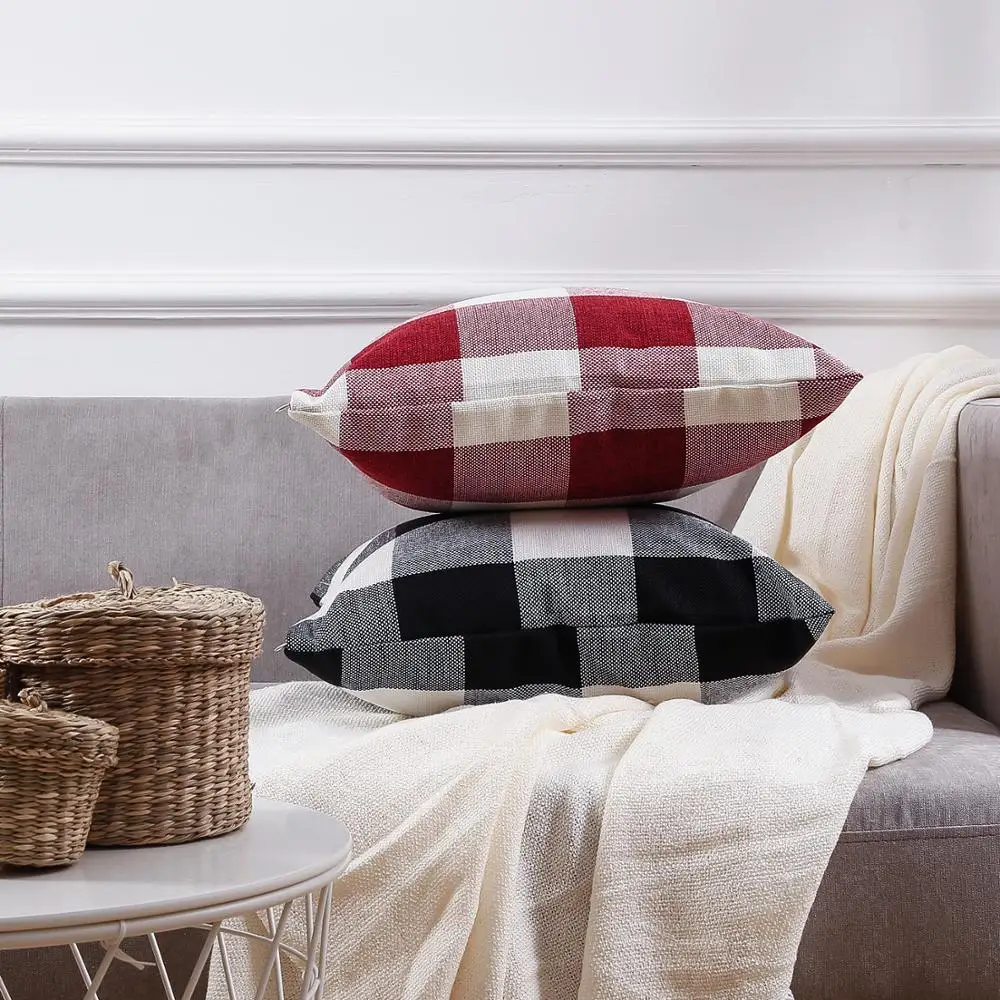 Наволочка YokiSTG Plais льняная наволочка наволочки для кровати геометрические