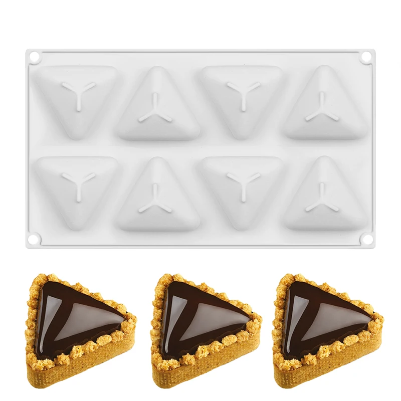 8 треугольной формы изготовленные на станке торта прессформы выпечки пиццы пресс