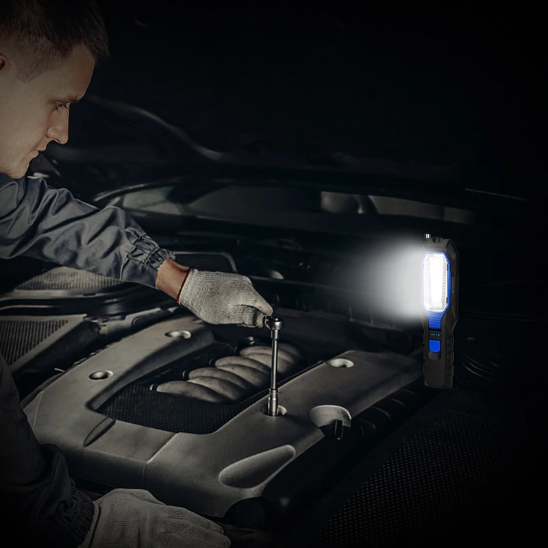 С магнитом и вращающимся крюком светодиодный светильник вспышка для