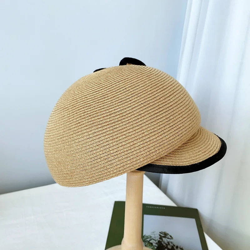 

202102-dupian-CM21043 new japan style spring summer rabbit ear fine grass cute leisure Octagonal hat women visors cap
