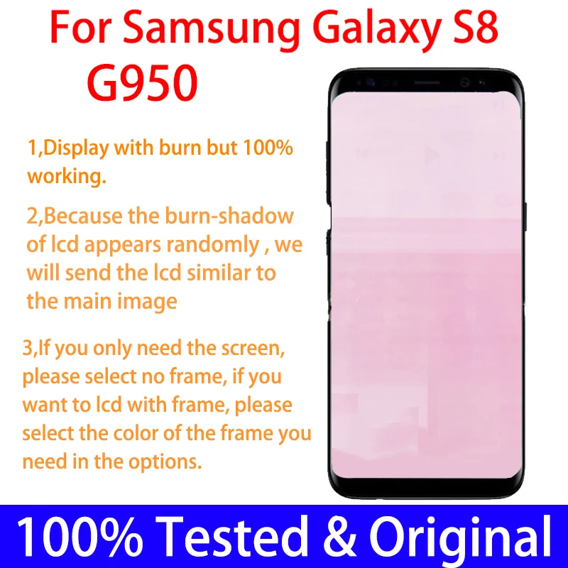 Оригинальный дисплей S8 Super amoled для Samsung Galaxy G950 G950F ЖК-дисплей с рамкой сенсорный