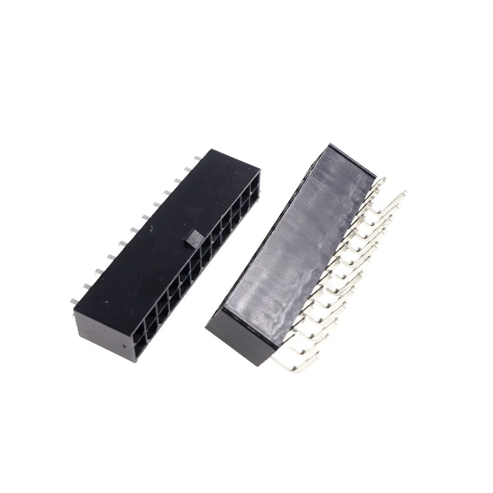 20 шт. черная материнская плата 4 2 мм 24 контактный штырьковый разъем питания