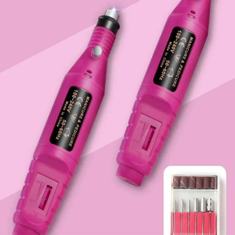 Электрическая дрель для ногтей педикюрная ручка шлифовальная полировальная