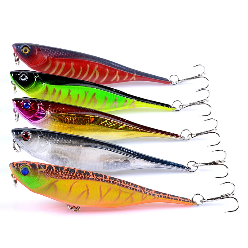 

1pcs Floating Pencil Bait 10cm/9.9g Jerkbait Artificial Plastic Hard Bait Crankbait Bass Fishing Wobblers carp fishing Tackle