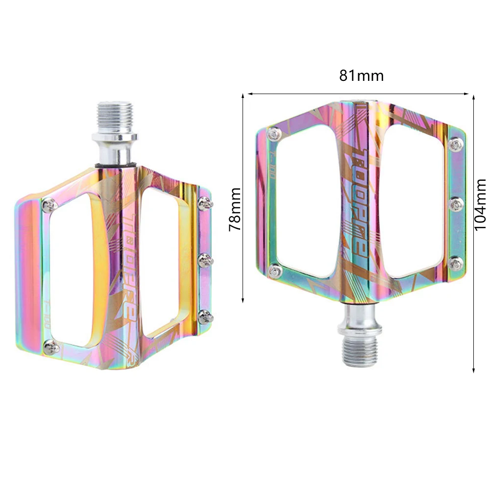

2pcs Bicycle Pedals Bearing Aluminum Alloy Flat Lightweight Bike Pedal for Road MTB Outdoor Cycling Accessories