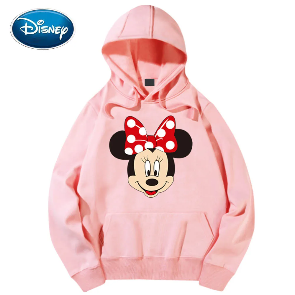 Стильная футболка с мультипликационным принтом в горошек бантом Минни Маус