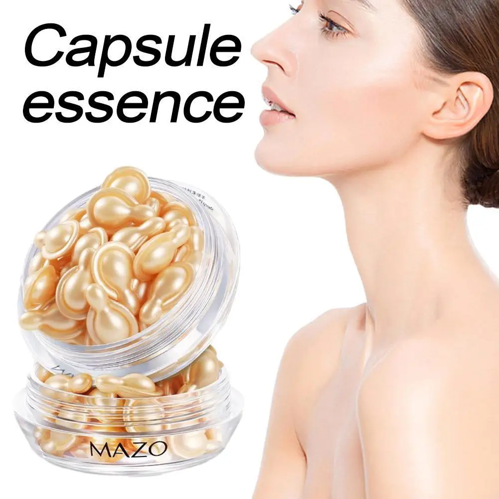 

Moisturizing Sheep Placenta Essence Shrinking Pores Tone Skin Liquid Serum Face Brightening Anti-Aging Capsules Face Care O9D9