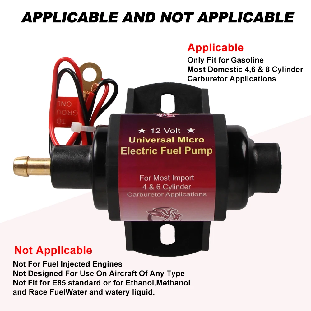 Универсальный бесшумный Электрический бензиновый топливный насос 12 В 42 Гал/ч 2 3 5