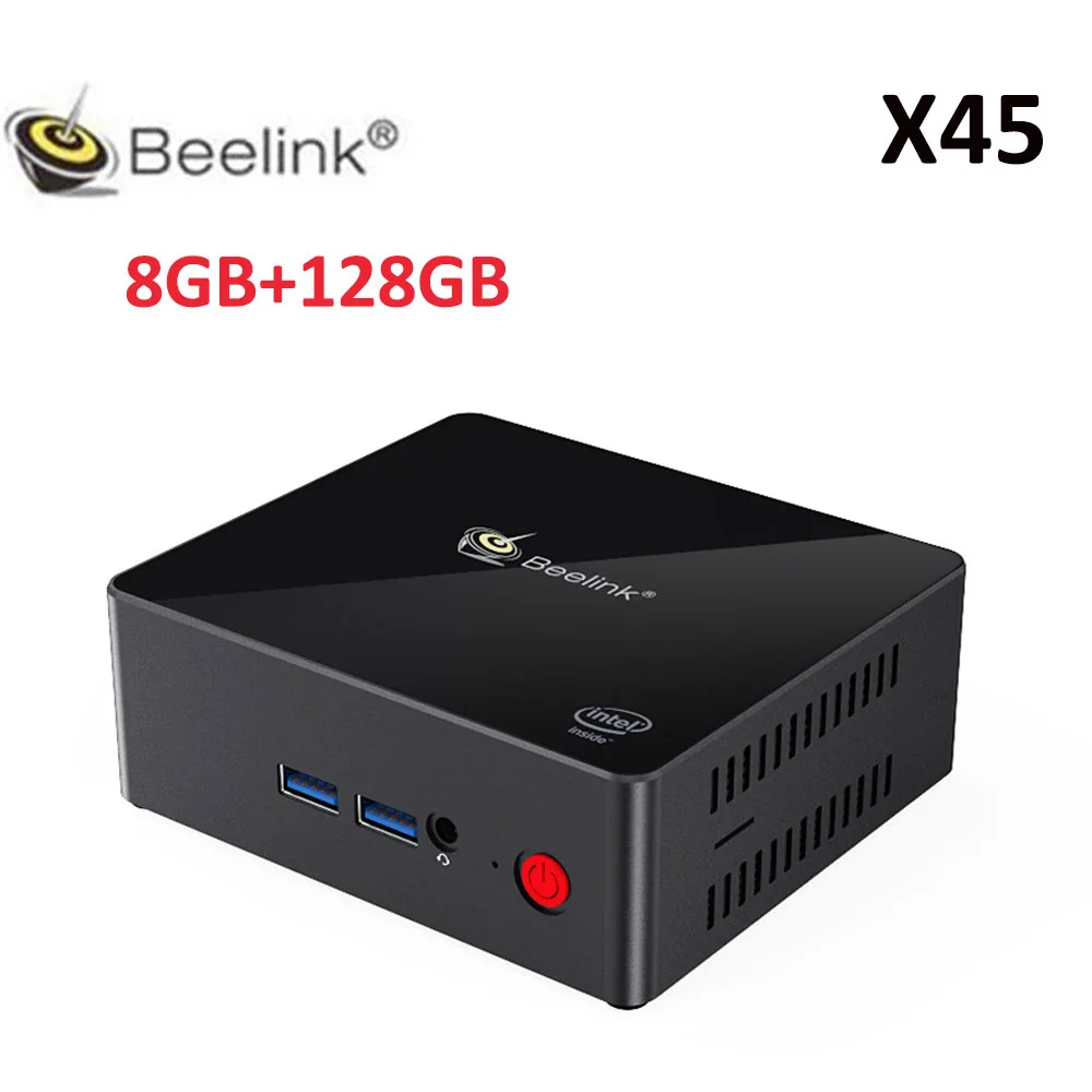 Мини пк Windows beelink x45 мини пк 8GB128GB LAN 1000M мини пк 8GB256GB ноутбук процессор Intelj4105 Beelink Gemini X45 мини пк - Цвет: 8GB 128GB