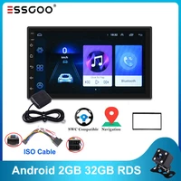 essgoo android autoradio rds 2gb 32gb16gb car radio gps navigation universal 7inch stereo wifi 2din for nissian toyota carplay