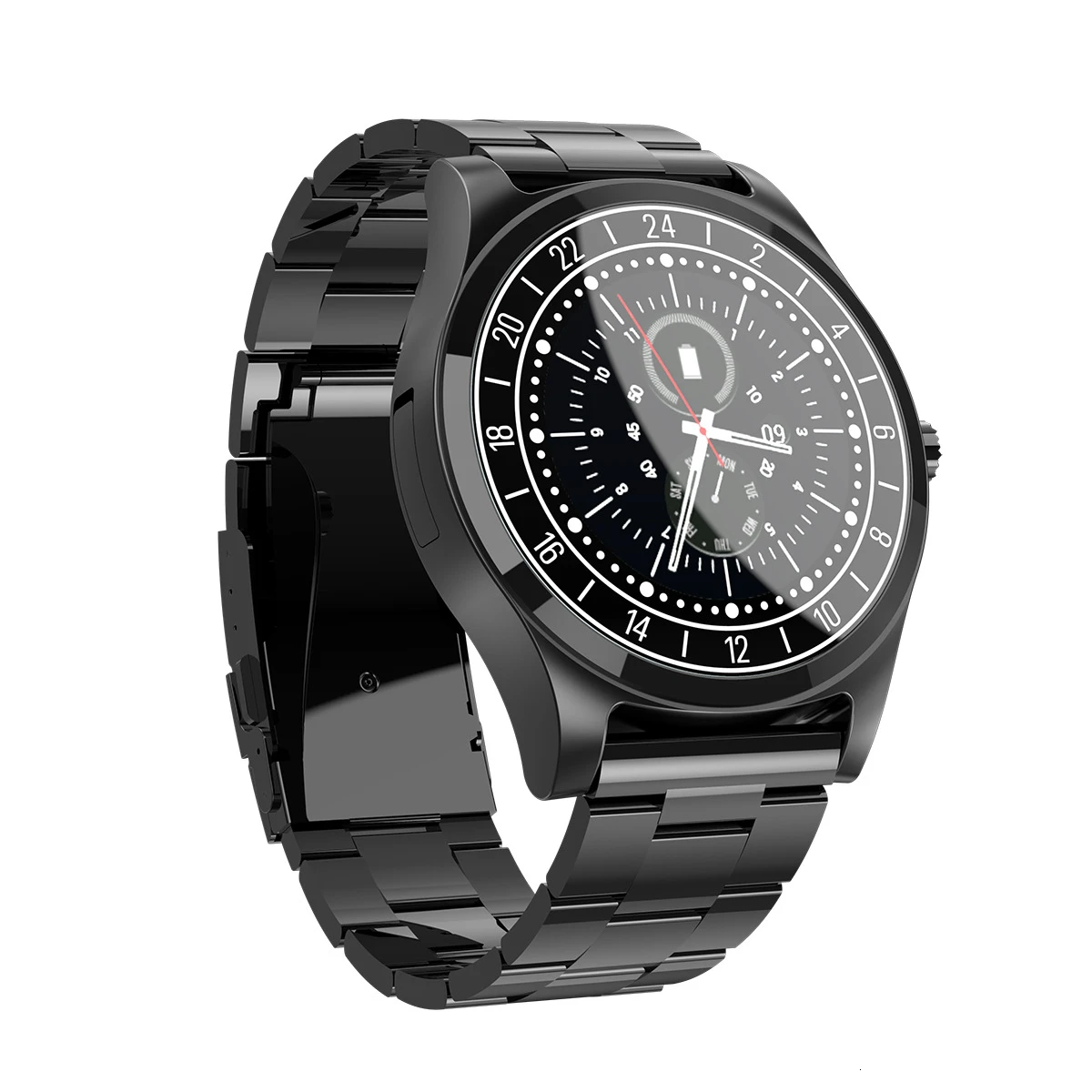DT19 Reloj Новые Bluetooth умные спортивные часы мужские металлические наручные с