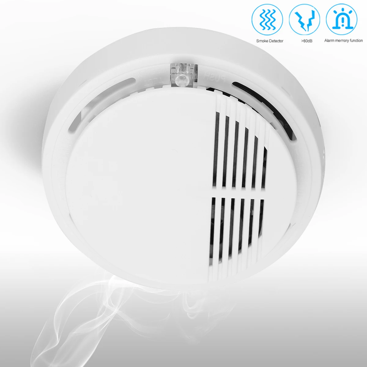 Фотоэлектрический независимый детектор дыма датчик Пожарной Сигнализации 80 дБ