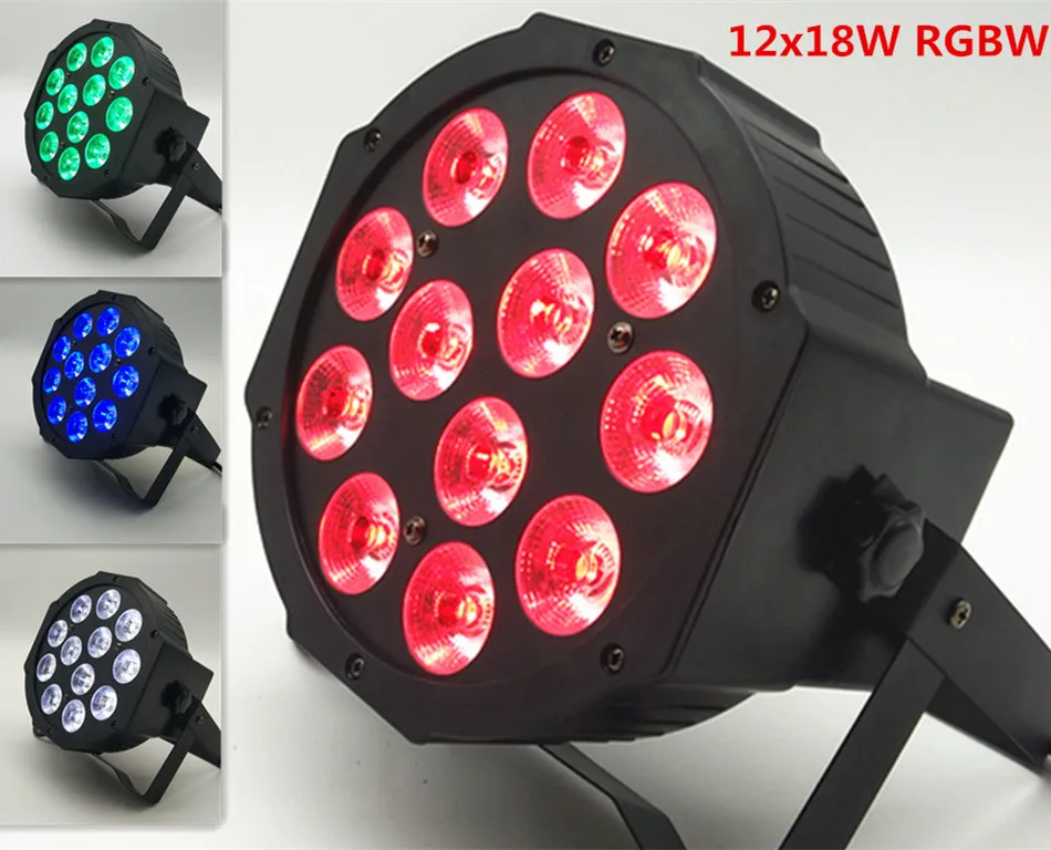 4pz/светильник вес 12x18 Вт RGBWA + УФ 6in1 Par Светильник 18 полный цвет плоская квартирная
