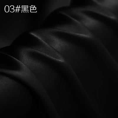 Шелк тутового шелкопряда креп атласная ткань для платья Cheongsam ширина 114 см одежда ткань для DIY шитья 90 чистый цвет горячая распродажа - Цвет: 3