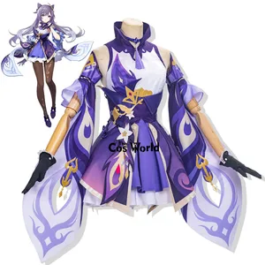 Униформа Genshin Impact Keqing, костюмы для косплея