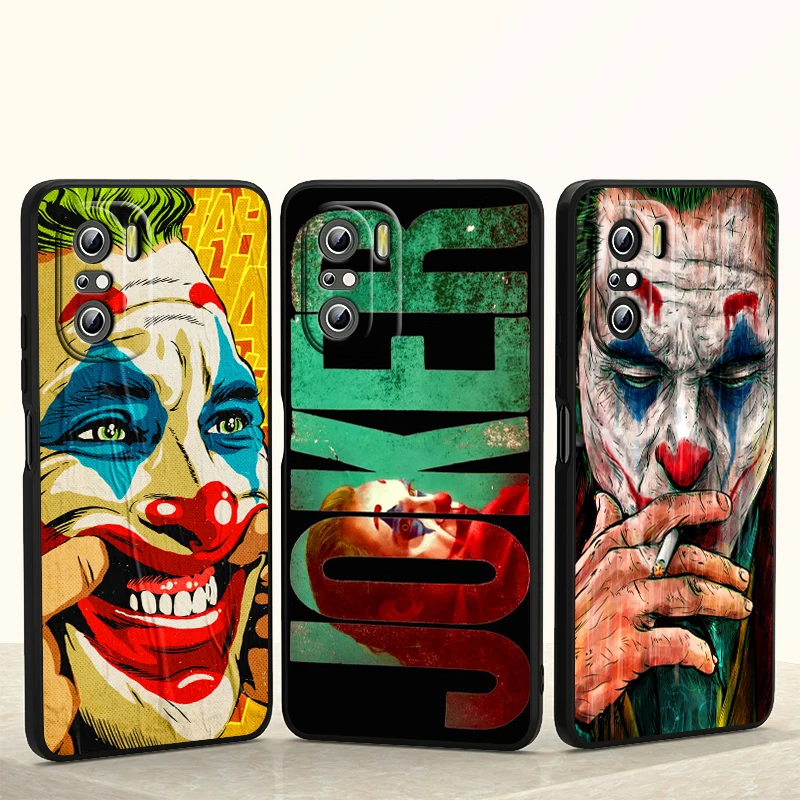 

Happy Face Joker For Xiaomi Redmi 9i 9T 9A 9C 9 8A 8 GO 7 7A S2 Y2 6 6A 5 5A 4X Prime Pro Plus Black Phone Case Capa