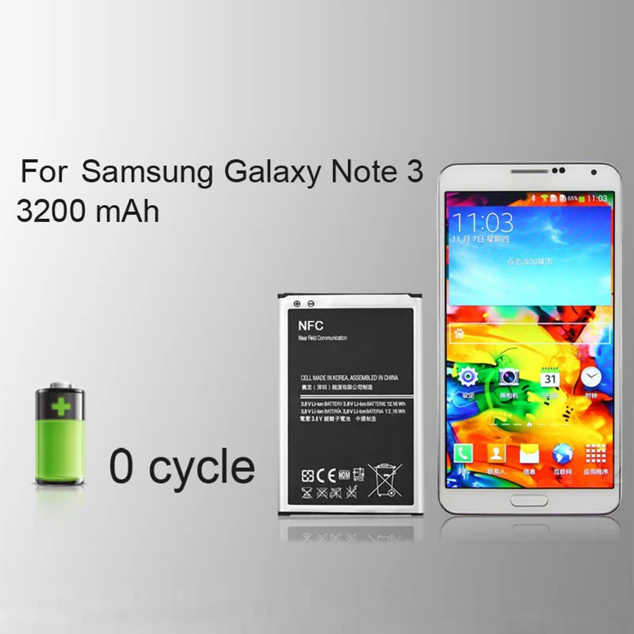 Оригинальный аккумулятор PINZHENG для мобильного телефона Samsung Galaxy Note 3 N9000 N9005 N7200