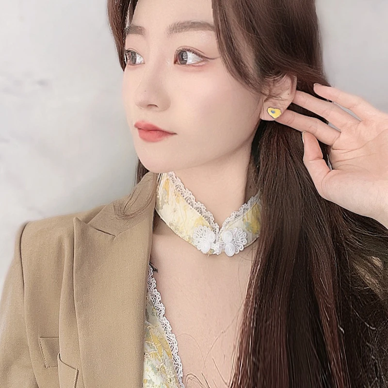 

Candy Love Contrasting Color Stud Earrings Simple Small Design Sweet Heart Shape Earrings Wholesale Glaze Jewelry Gift for Women