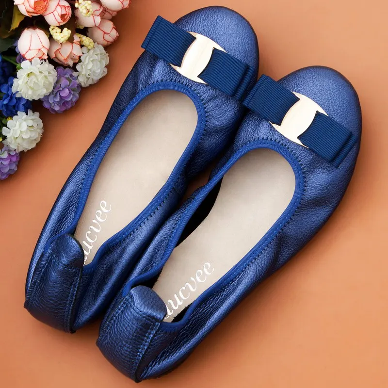 Балетки женские из натуральной кожи с мягкой подошвой брендовые дизайнерские