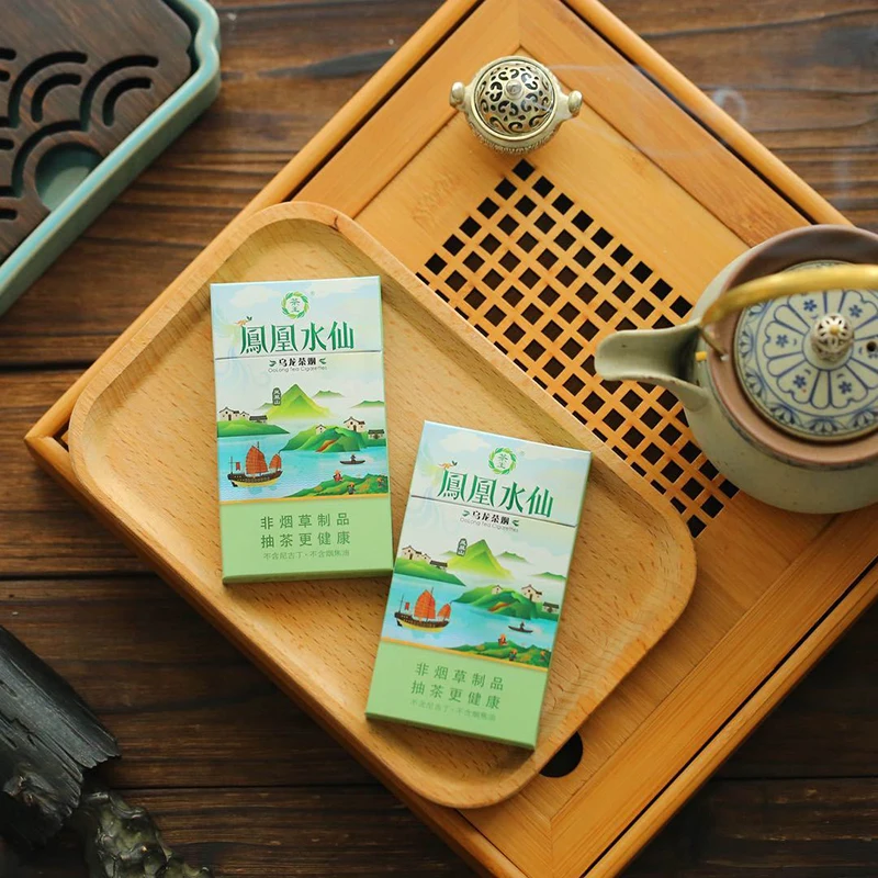 

Teaking Mint Flavor Phoenix Narcissus Cigarettes Tea Cigarette Non-tobacco Products No Nicotine 1PCS